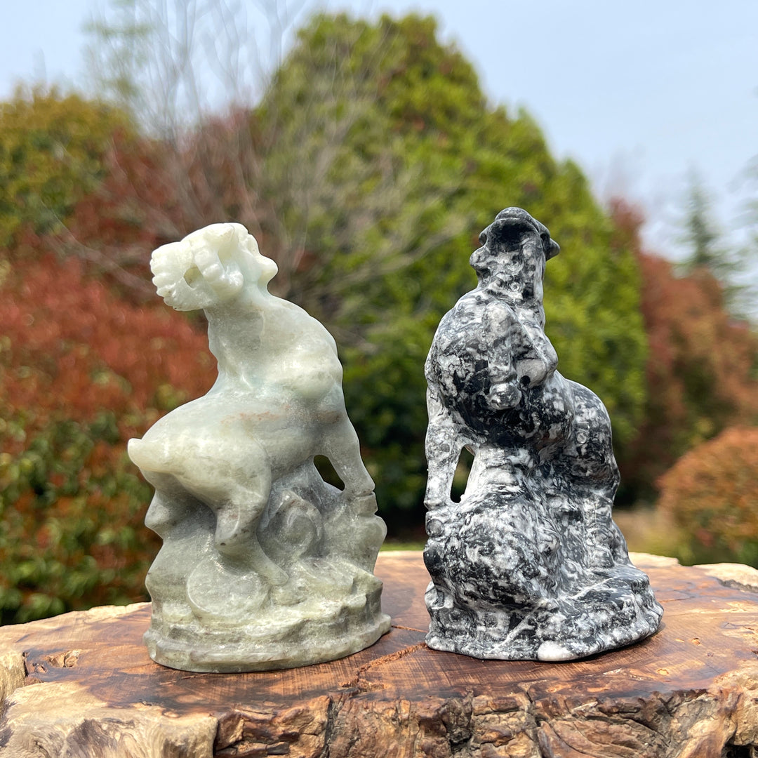 Natural Crystal Carved Mountain Goat
