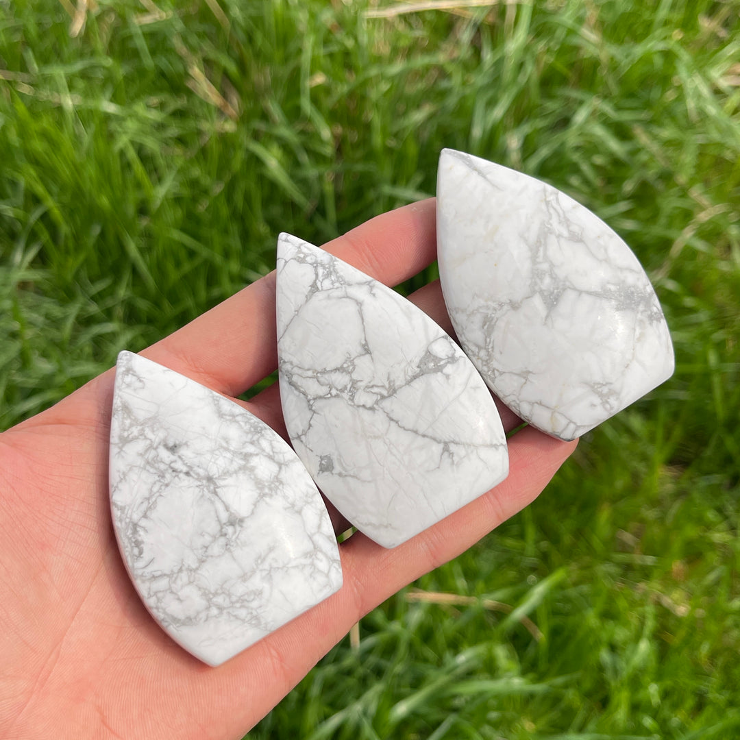 Natural Howlite Crystal Teardrop