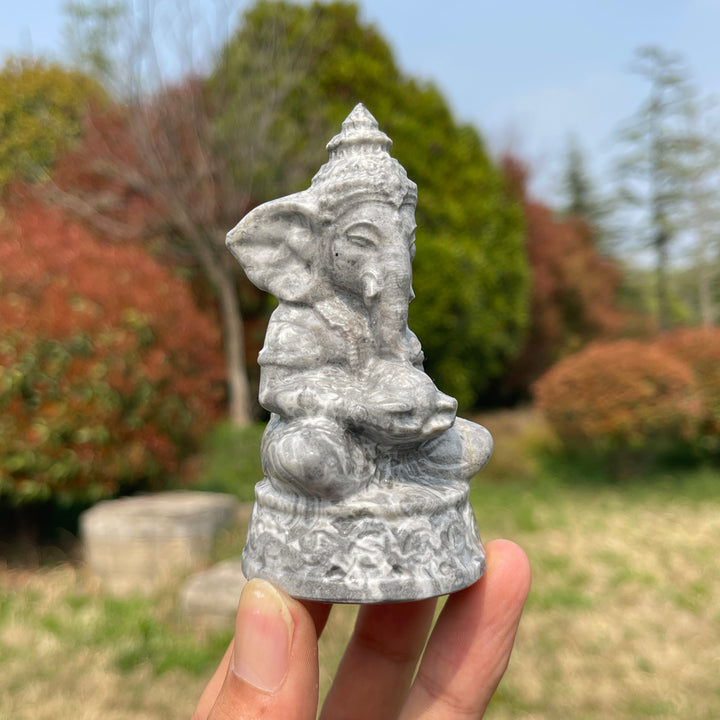 Natural Crystal Carved Ganesha