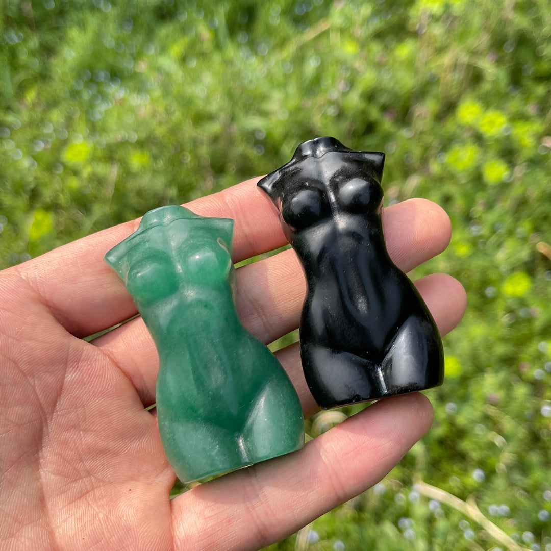 Natural Crystal Carved Female Model
