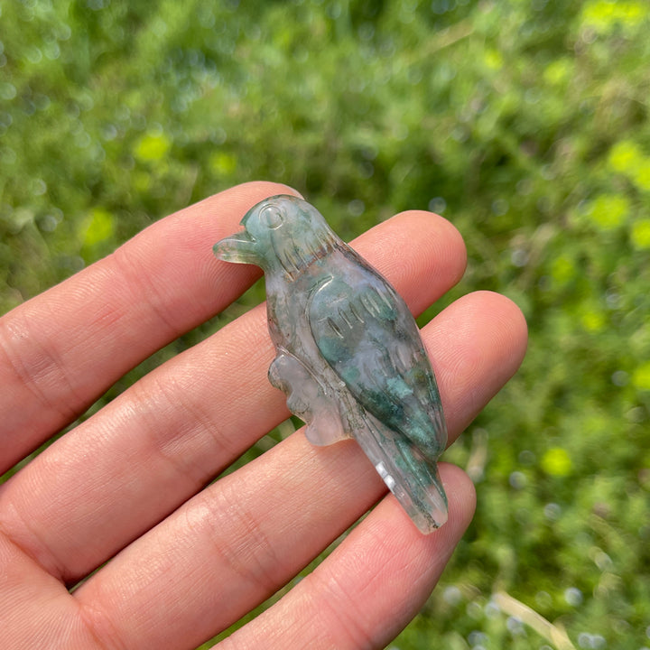 Natural Carved Crystal Hummingbird