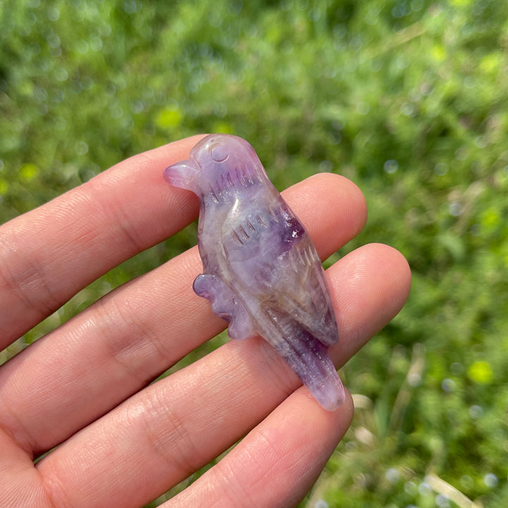 Natural Carved Crystal Hummingbird