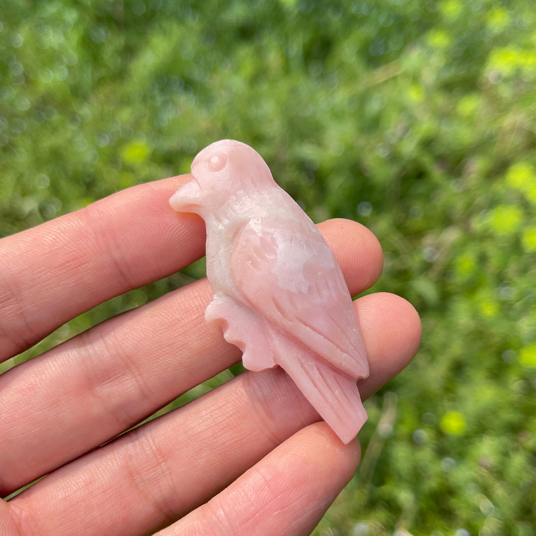Natural Carved Crystal Hummingbird