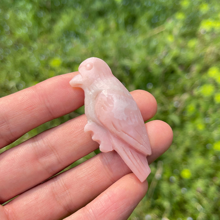 Natural Carved Crystal Hummingbird
