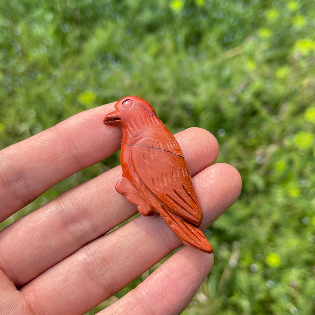 Natural Carved Crystal Hummingbird