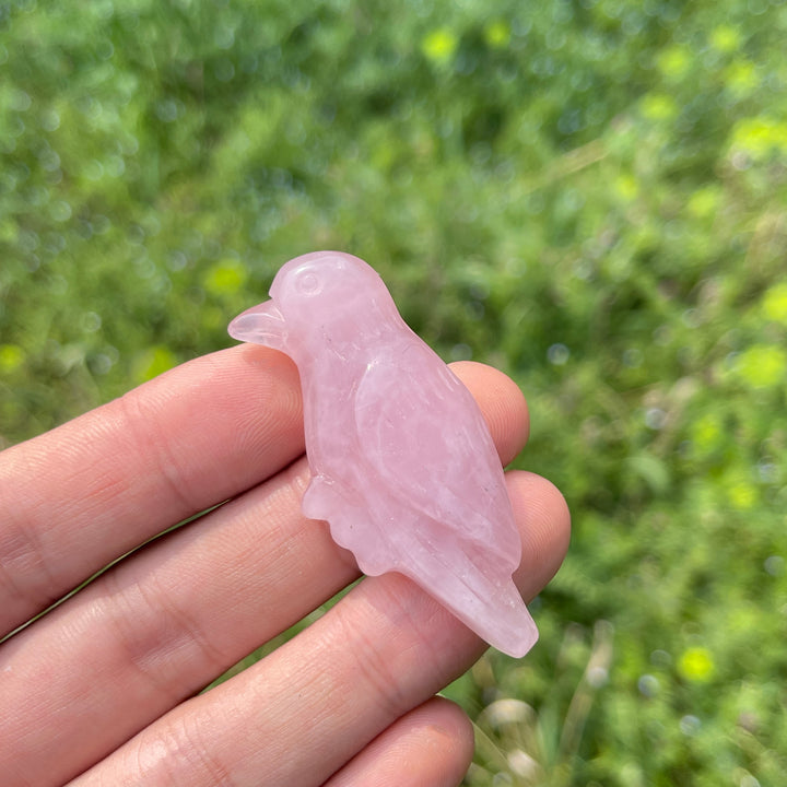 Natural Carved Crystal Hummingbird