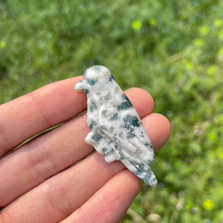 Natural Carved Crystal Hummingbird