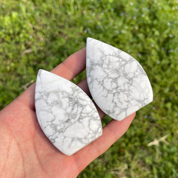 Natural Howlite Crystal Teardrop
