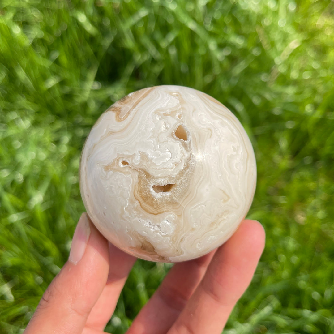 Natural Calcite Crystal Sphere