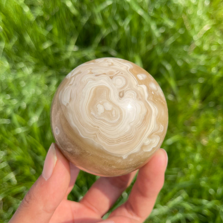 Natural Calcite Crystal Sphere