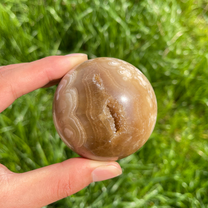 Natural Calcite Crystal Sphere