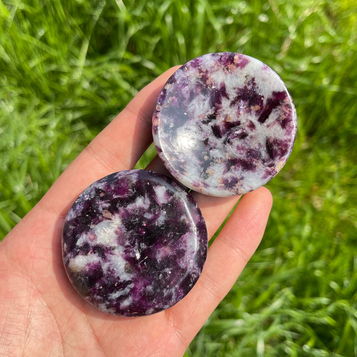Natural Lepidolite Crystal Bowl
