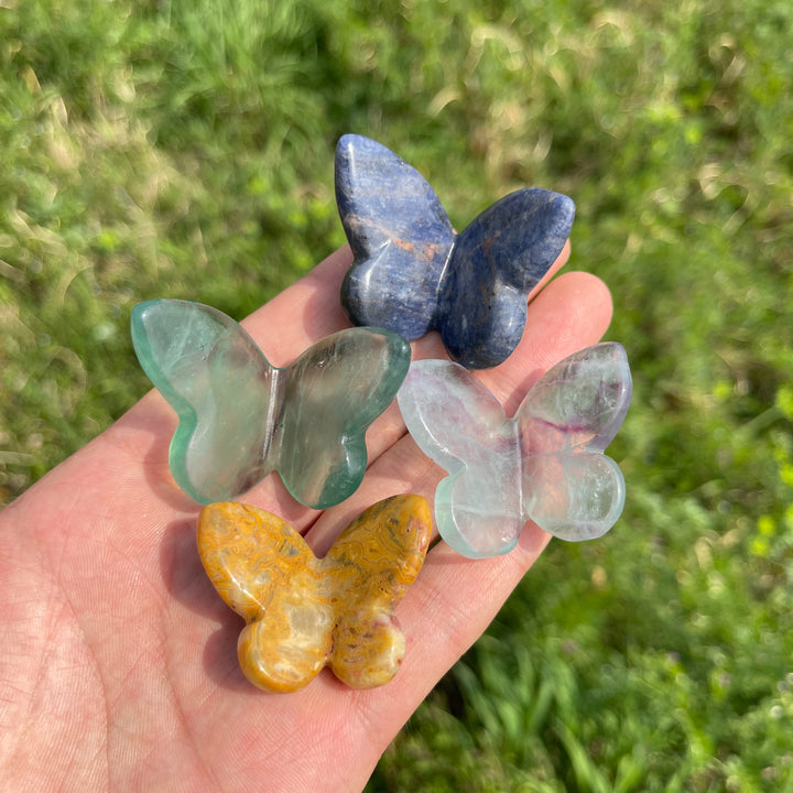 Natural Crystal Carving 3D Butterfly