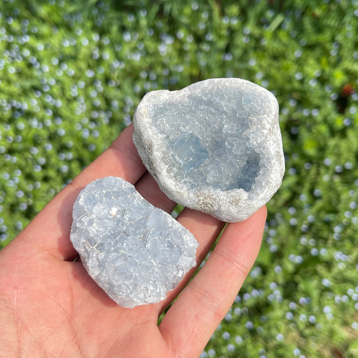Natural Celestite Raw Crystal Cluster