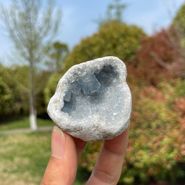 Natural Celestite Raw Crystal Cluster