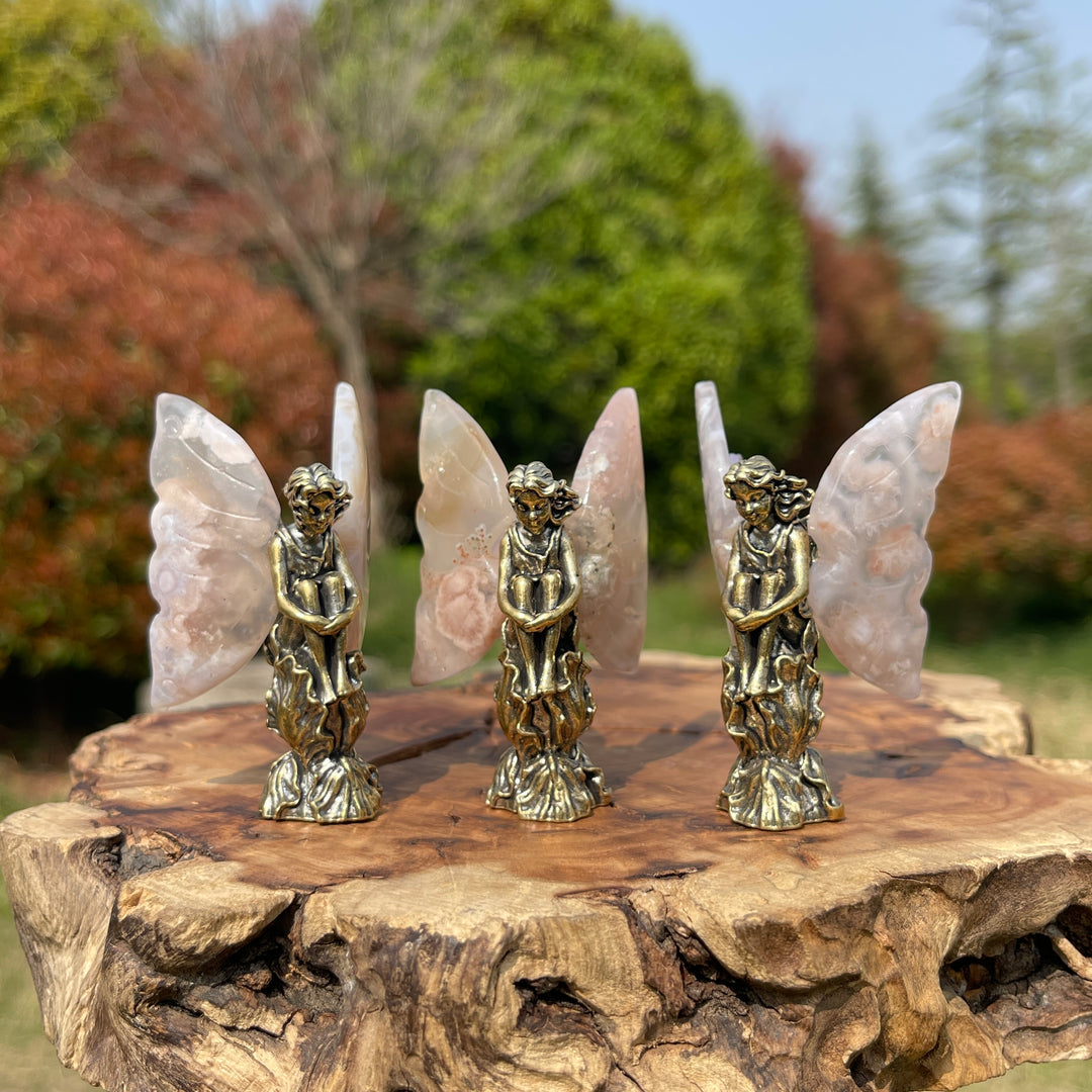 Natural Crystal Flower Agate Fairy