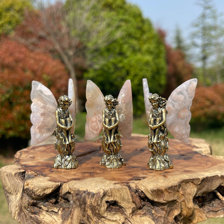 Natural Crystal Flower Agate Fairy