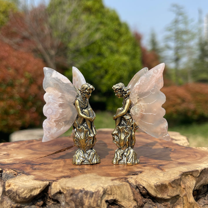Natural Crystal Flower Agate Fairy