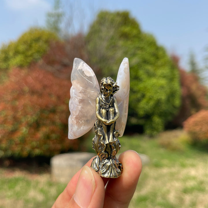 Natural Crystal Flower Agate Fairy