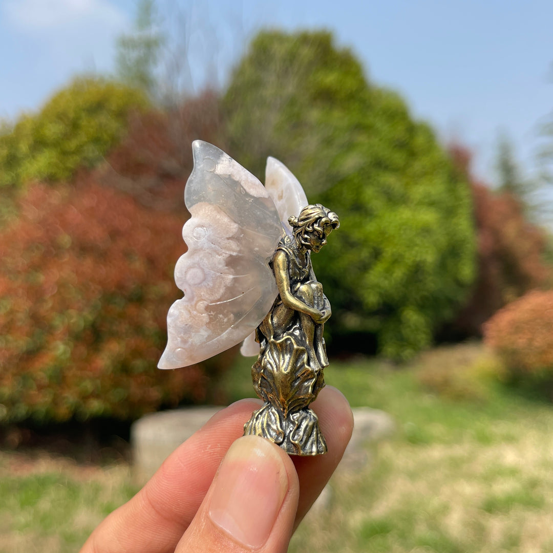 Natural Crystal Flower Agate Fairy