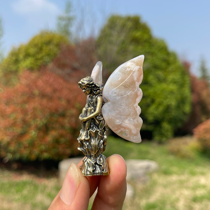 Natural Crystal Flower Agate Fairy