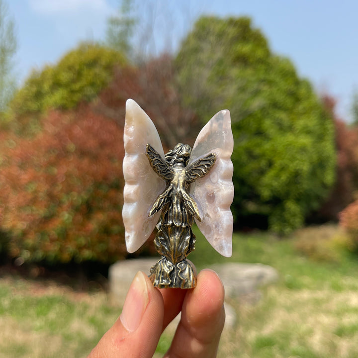 Natural Crystal Flower Agate Fairy