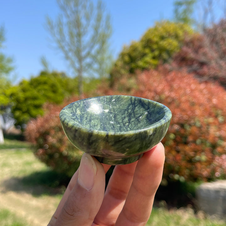 Natural Crystal Serpentine Bowl