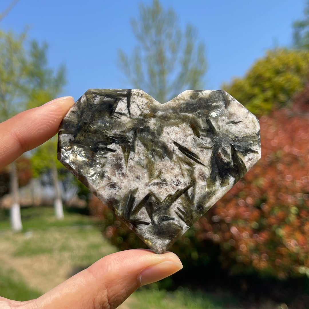 Natural Phlogopite Crystal Heart