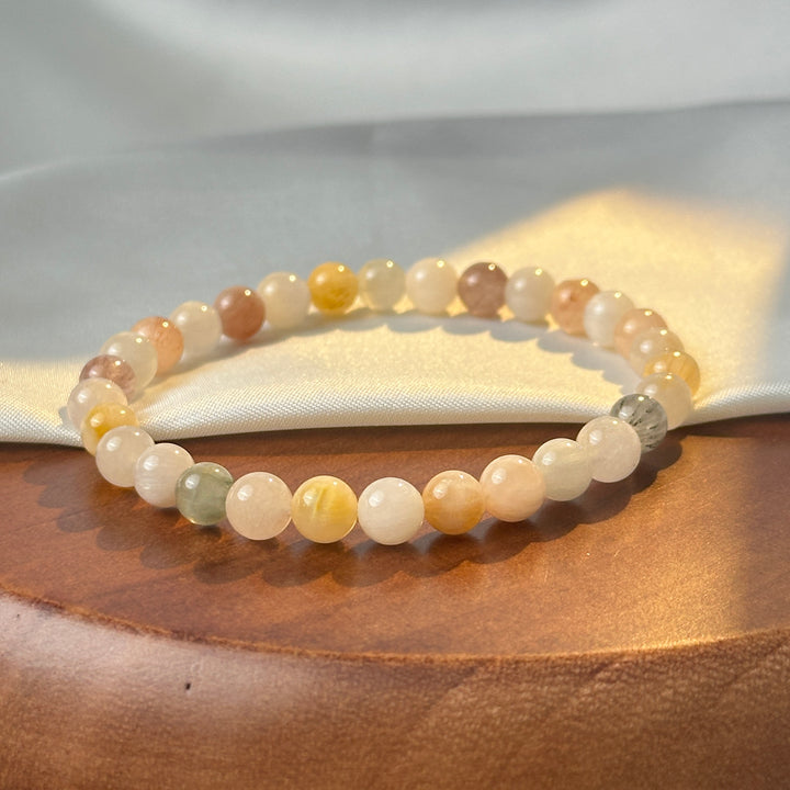 Rainbow Rabbit Hair Bracelet 5.7-6.1mm