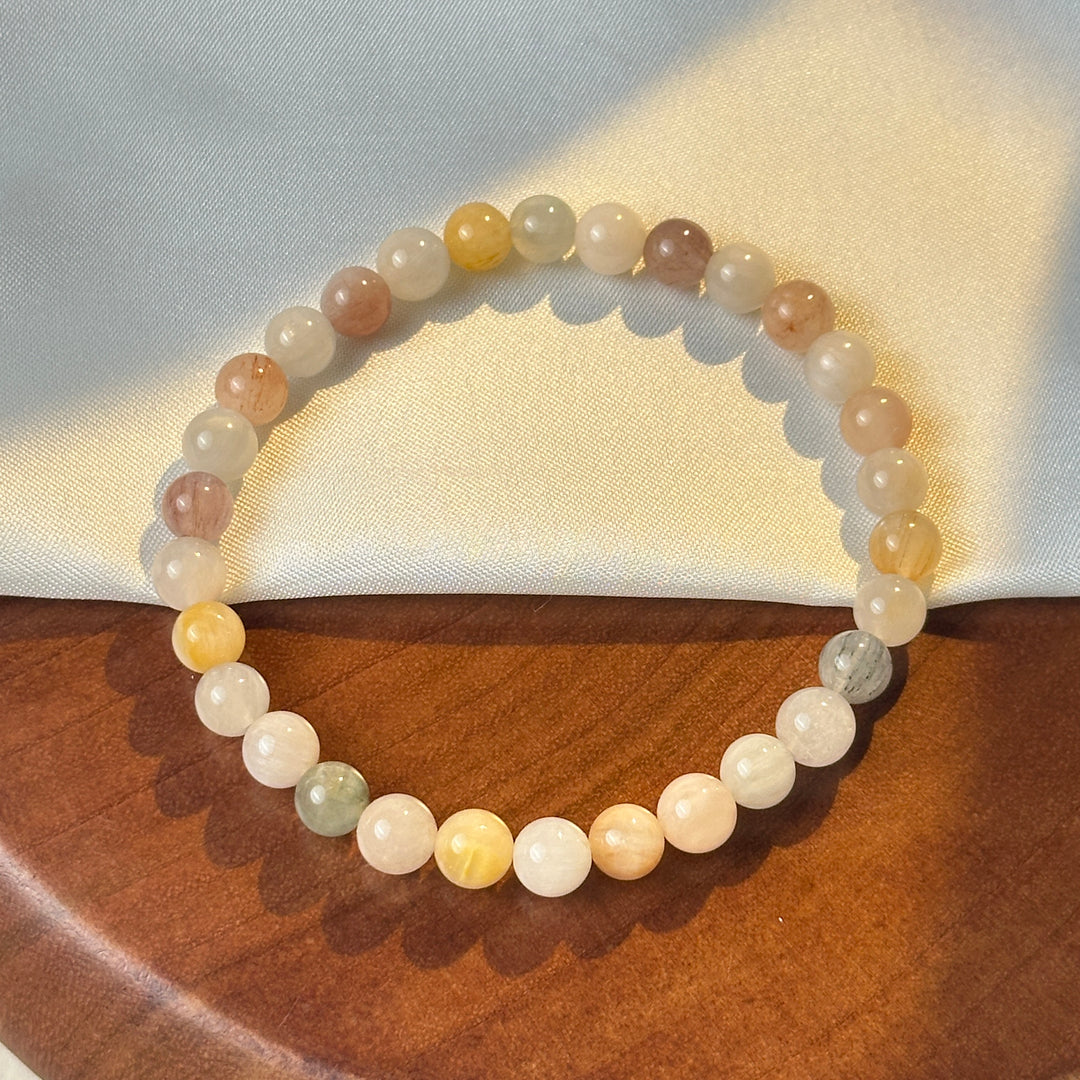 Rainbow Rabbit Hair Bracelet 5.7-6.1mm