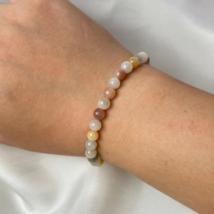 Rainbow Rabbit Hair Bracelet 5.7-6.1mm