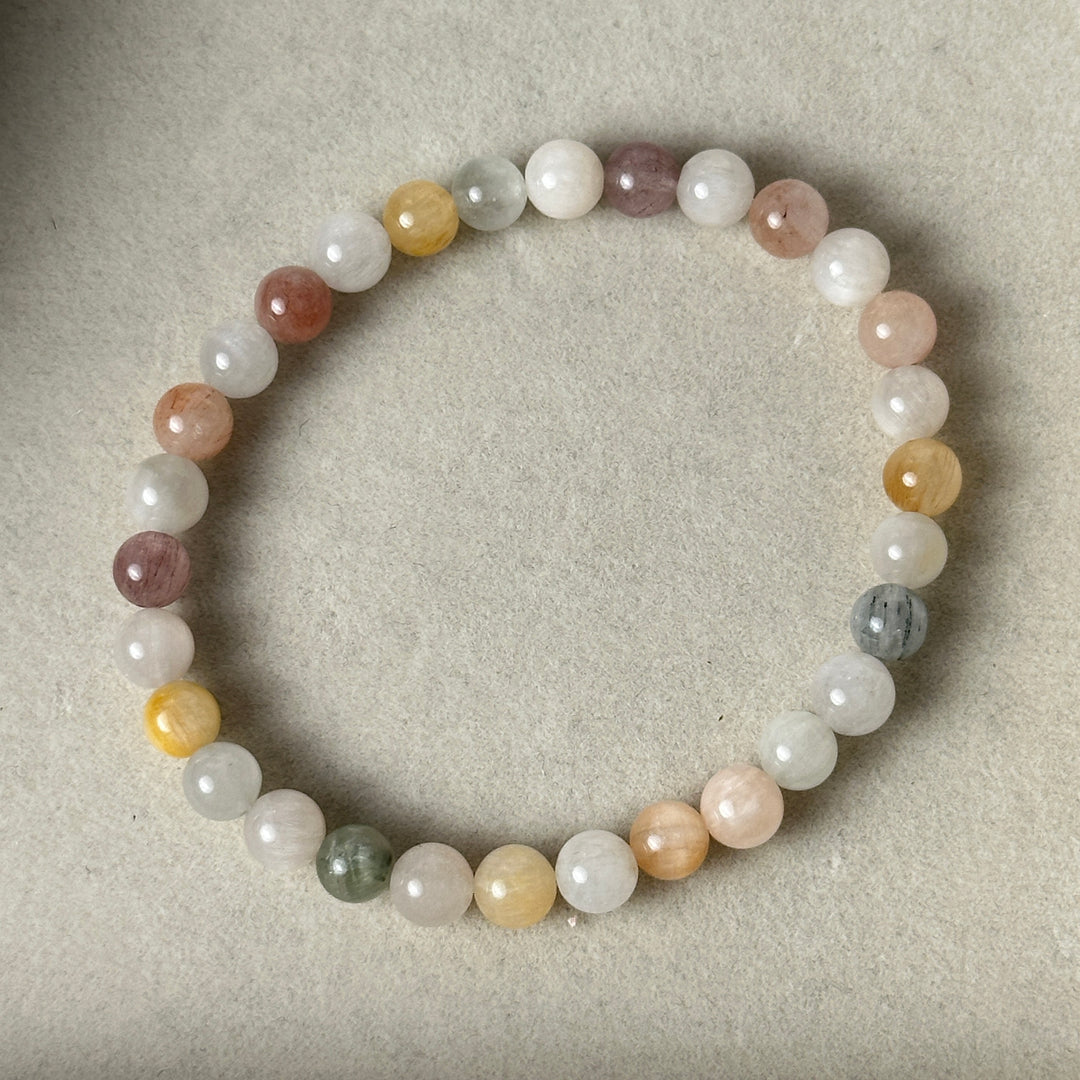Rainbow Rabbit Hair Bracelet 5.7-6.1mm