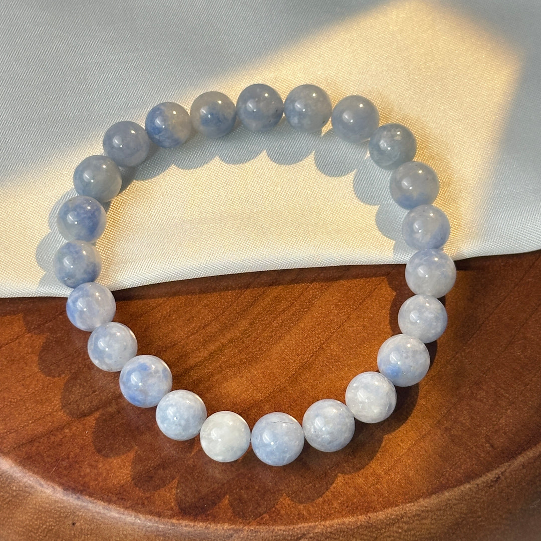 Blue rabbit hair Bracelet 8-8.2mm