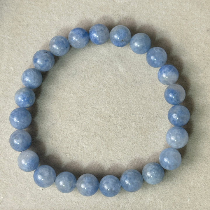 Blue rabbit hair Bracelet 8-8.2mm