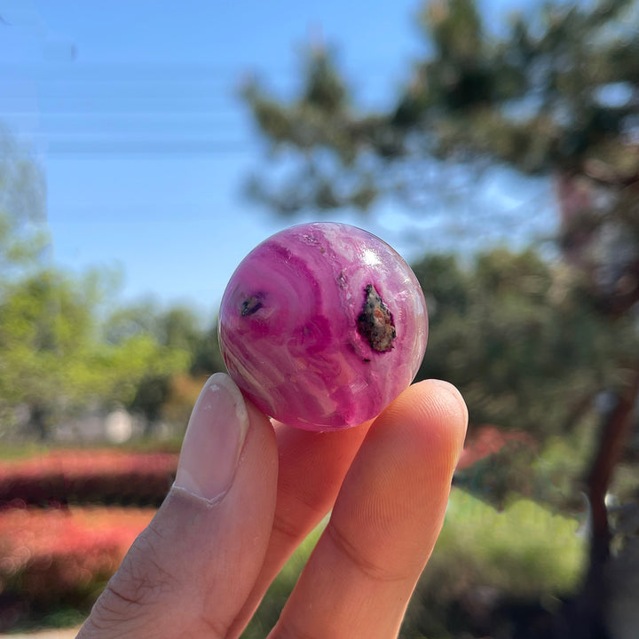 Natural Crystal Candy Fluorite Sphere