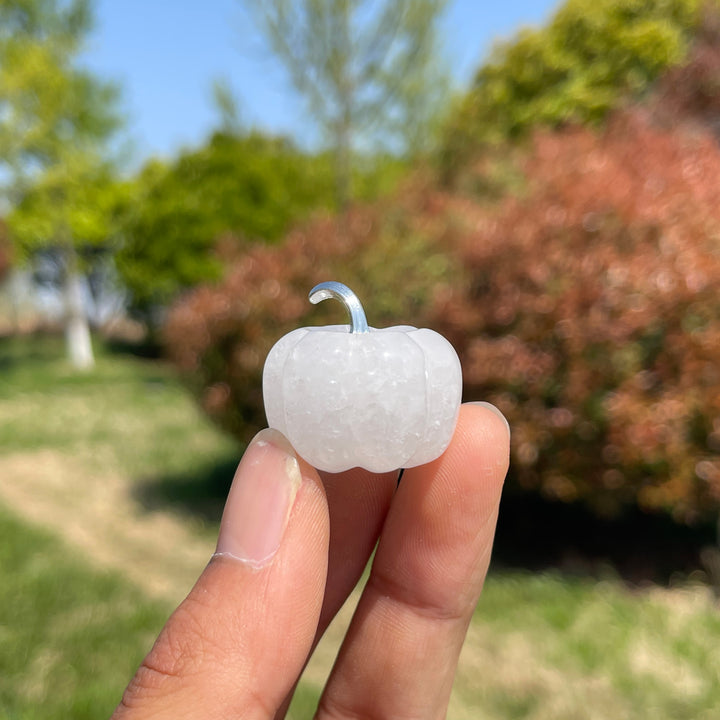 Natural Crystal Carved Pumpkin