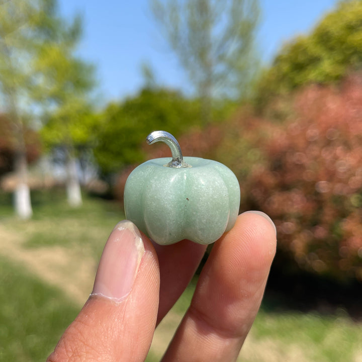 Natural Crystal Carved Pumpkin