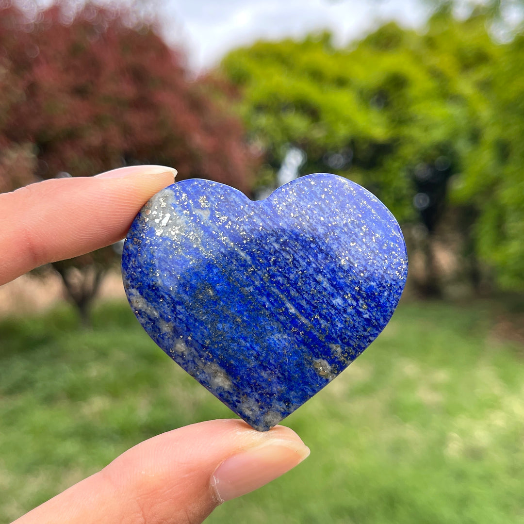 Natural Lapis Lazuli Crystal Heart