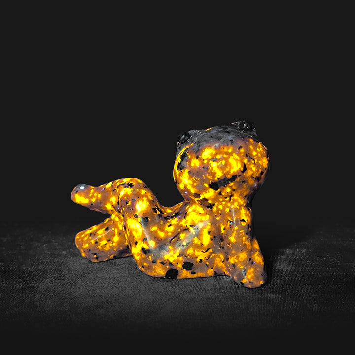 Natural Crystal Carved Lazy Frog