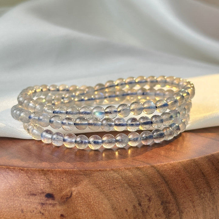 Three Cires Labradorite Bracelet 4.3-4.8mm