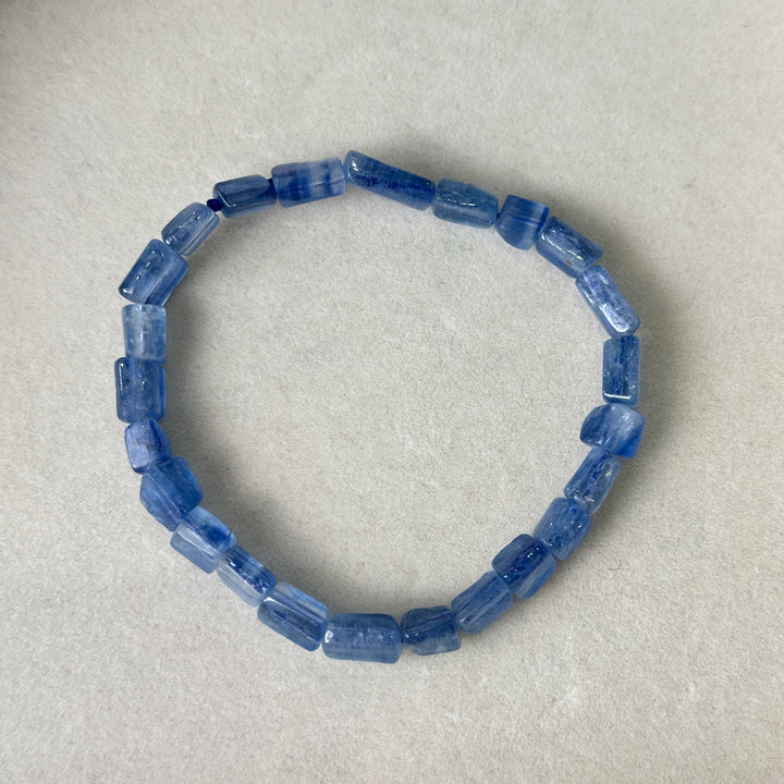 Blue Kyanite Freeform Square-cut Bracelet 5.5-7mm