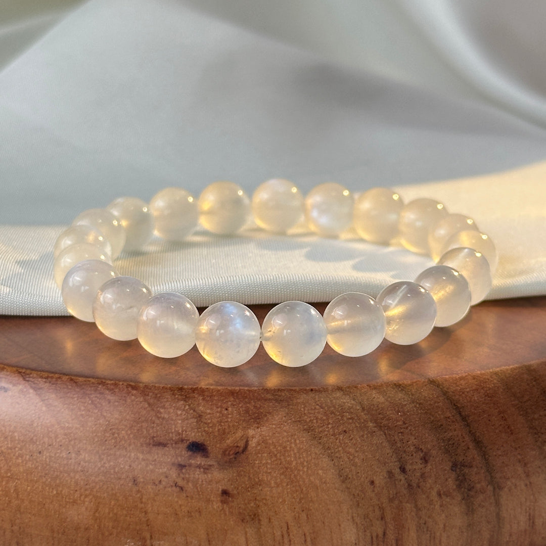 Blue Moonstone Bracelet 8.8-9.9mm