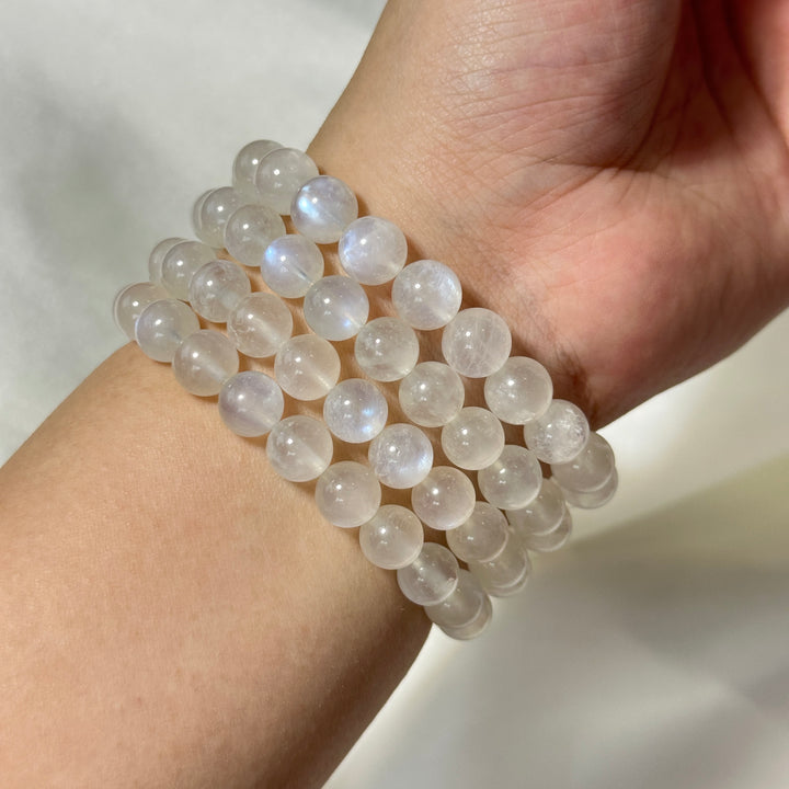 Blue Moonstone Bracelet 8.8-9.9mm