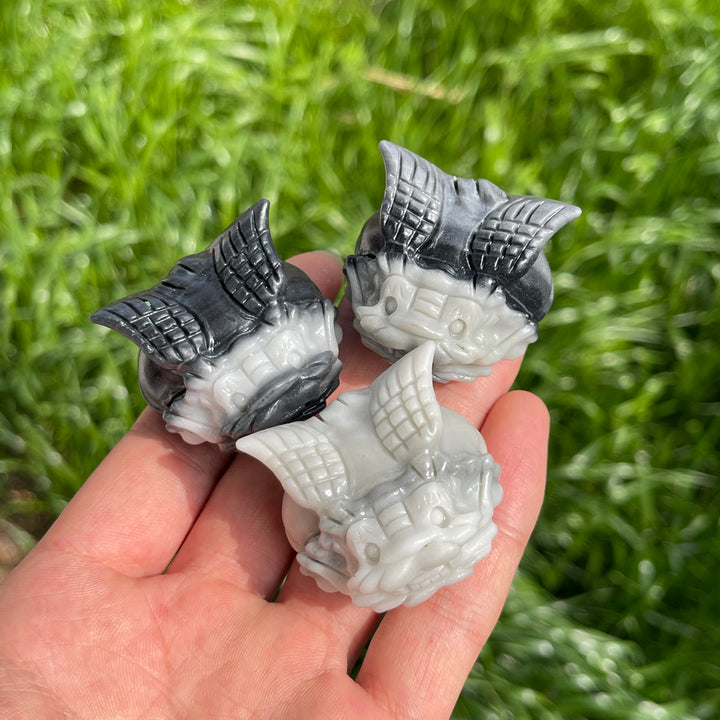Natural Crystal TaiJi Stone Dragon Turtle