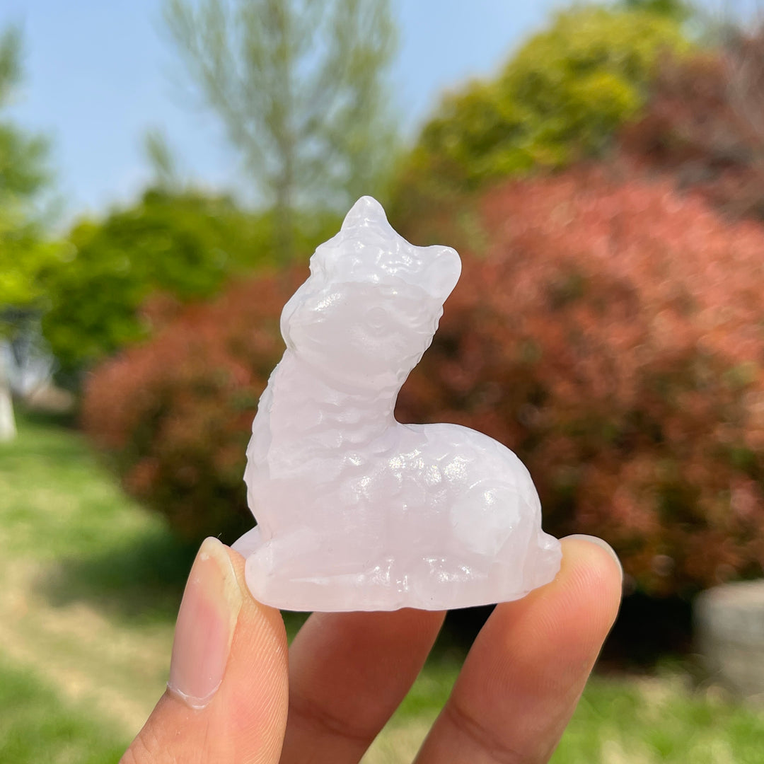 Natural Crystal Carving Alpaca
