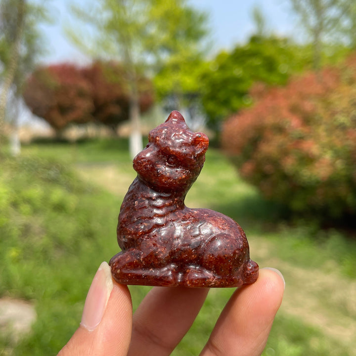 Natural Crystal Carving Alpaca