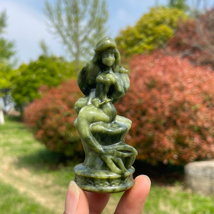Natural Crystal Mermaid Carving