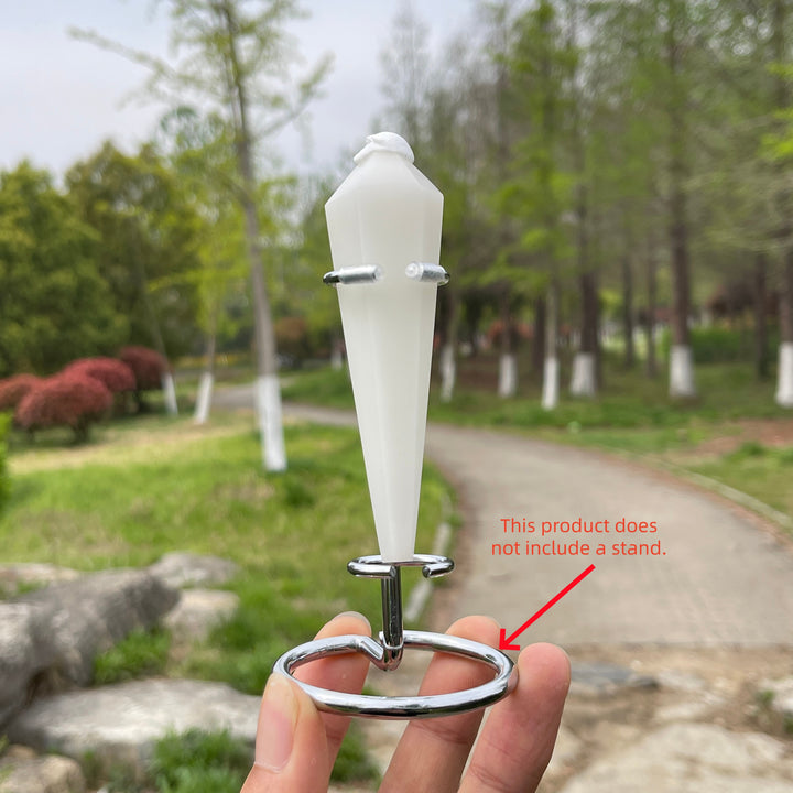 Natural White Jade Crystal Wand