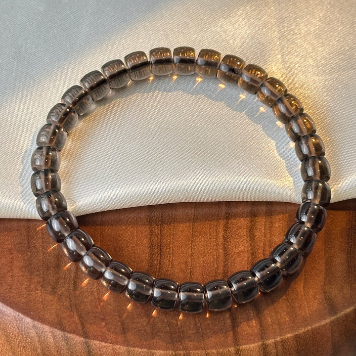 Ice Obsidian Straight Cut Bracelet 6.8-7.1mm