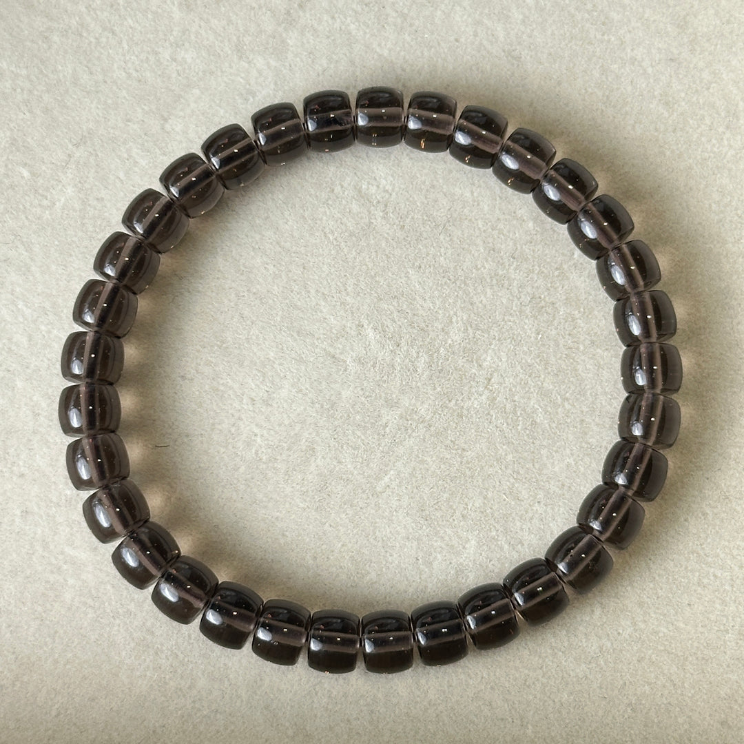 Ice Obsidian Straight Cut Bracelet 6.8-7.1mm